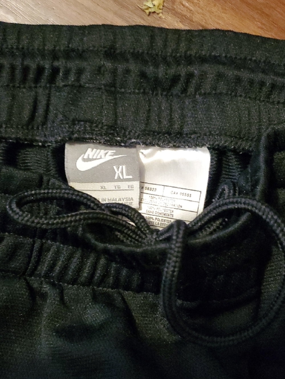 Nike Black Joggers with White Side Stripes - Picture 2 of 9